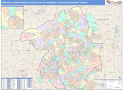 Greenville-Spartanburg-Asheville-Anderson DMR Map Color Cast Style