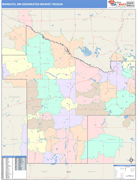 Mankato DMR Wall Map Color Cast Style