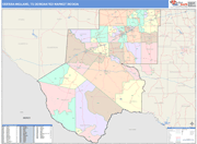 Odessa-Midland DMR Wall Map Color Cast Style