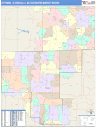 Ottumwa-Kirksville DMR Wall Map Color Cast Style