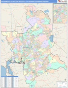 Sacramento-Stockton-Modesto DMR Map Color Cast Style