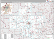Abilene-Sweetwater DMR Wall Map Premium Style