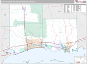 Biloxi-Gulfport DMR Wall Map Premium Style