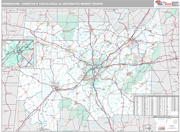 Birmingham (Anniston & Tuscaloosa) DMR Wall Map Premium Style