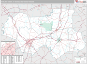 Bowling Green DMR Wall Map Premium Style