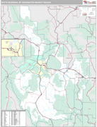 Butte-Bozeman DMR Wall Map Premium Style