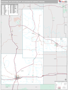 Cheyenne-Scottsbluff DMR Wall Map Premium Style