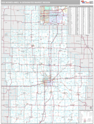 Des Moines-Ames DMR Wall Map Premium Style