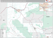 Grand Junction-Montrose DMR Wall Map Premium Style