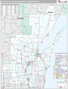 Green Bay-Appleton DMR Wall Map Premium Style