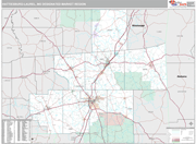 Hattiesburg-Laurel DMR Wall Map Premium Style