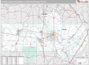 Huntsville-Decatur (Florence) DMR Wall Map Premium Style