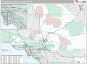 Los Angeles DMR Wall Map Premium Style