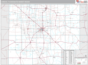 Lubbock DMR Wall Map Premium Style