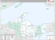 Marquette DMR Wall Map Premium Style