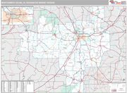 Montgomery (Selma) DMR Wall Map Premium Style