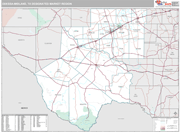 Odessa-Midland DMR Wall Map Premium Style