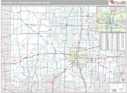 Oklahoma City DMR Wall Map Premium Style