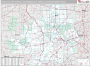 Paducah-Cape Girardeau-Harrisburg-Mt. Vernon DMR Wall Map Premium Style