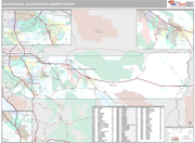 Palm Springs DMR Wall Map Premium Style