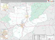 Parkersburg DMR Wall Map Premium Style