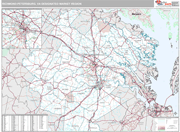 Richmond-Petersburg DMR Wall Map Premium Style