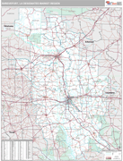Shreveport DMR Wall Map Premium Style
