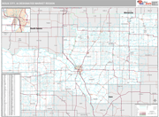 Sioux City DMR Wall Map Premium Style