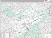 Tri-Cities-VA DMR Wall Map Premium Style