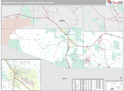 Tucson (Sierra Vista) DMR Wall Map Premium Style