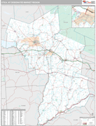 Utica DMR Wall Map Premium Style