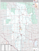 Wausau-Rhinelander DMR Wall Map Premium Style