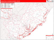 Charleston DMR Map Red Line Style