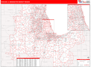 Chicago DMR Map Red Line Style