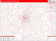 Cincinnati DMR Map Red Line Style