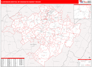 Clarksburg-Weston DMR Map Red Line Style