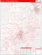 Denver DMR Map Red Line Style