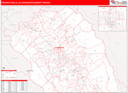 Fresno-Visalia DMR Map Red Line Style