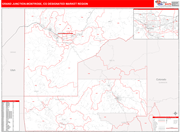 Grand Junction-Montrose DMR Map Red Line Style