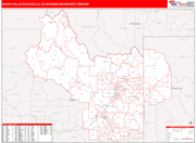Idaho Falls-Pocatello DMR Map Red Line Style