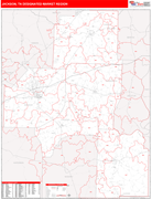 Jackson DMR Map Red Line Style