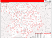 Lexington DMR Map Red Line Style