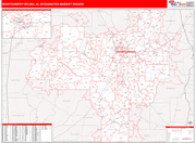 Montgomery (Selma) DMR Map Red Line Style