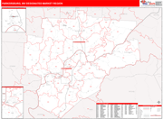 Parkersburg DMR Map Red Line Style