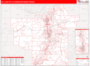 Salt Lake City DMR Map Red Line Style