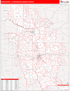Shreveport DMR Map Red Line Style