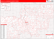 Sioux City DMR Map Red Line Style