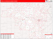 Topeka DMR Map Red Line Style