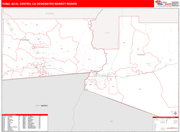 Yuma-El Centro DMR Map Red Line Style