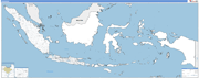 Indonesia Country Wall Map Basic Style